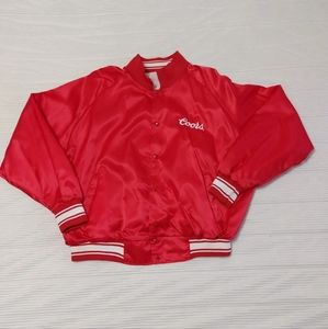 Coors Red Bomber Jacket Unisex Size Large